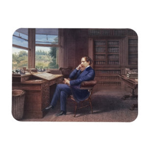 Magnet Flexible Charles Dickens dans son étude