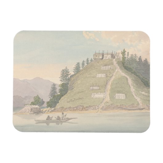 Magnet Flexible Charles Hamilton Smith - Village d'Indiens Amicaux (Horizontal)