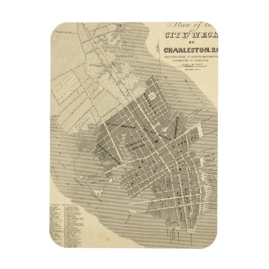 Magnet Flexible Charleston, Caroline du Sud (Vertical)