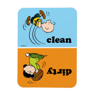 Magnet Flexible Charlie & Lucy Football Lave-vaisselle propre ou