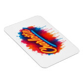 Magnet Flexible Charlotte Neon Script - Street Art Splash Design (Côté Droit)