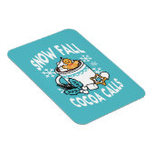 Magnet Flexible Charme d'hiver et cacao chaud - Appels de cacao d' (Côté Droit)