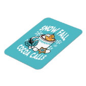 Magnet Flexible Charme d'hiver et cacao chaud - Appels de cacao d' (Côté Gauche)