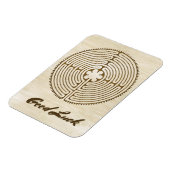 Magnet Flexible Chartres Labyrinthe - Symbole spirituel Antique 1 (Côté Gauche)