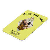 Magnet Flexible Chartreuse Diamond Photo Mariage Enregistrer la da (Côté Gauche)