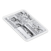 Magnet Flexible Chasse à la baleine à Spitzbergen en 1611 (gravure (Côté Droit)