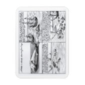 Magnet Flexible Chasse à la baleine à Spitzbergen en 1611 (gravure (Vertical)