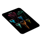 Magnet Flexible Chasse aux dents de requin - Cadeaux de requin fou (Côté Droit)