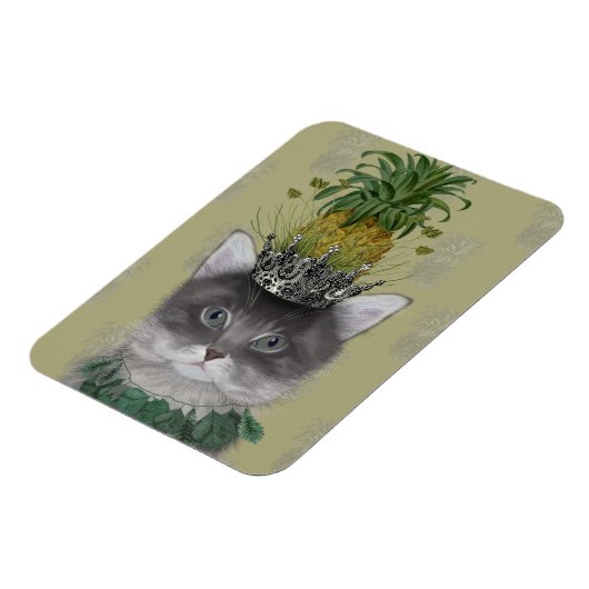 Magnet Flexible Chat à ananas (Côté Gauche)