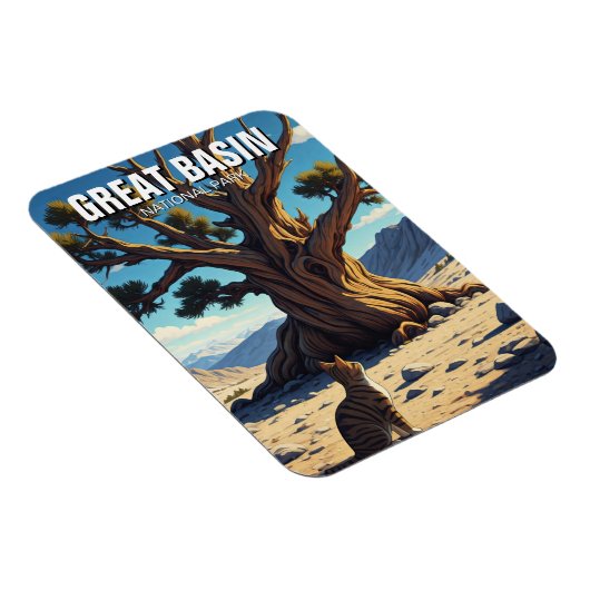 Magnet Flexible Chat à Great Basin Parc national du Nevada (Côté Droit)