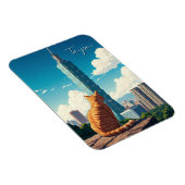 Magnet Flexible Chat à Taipei 101 Taïwan (Côté Droit)