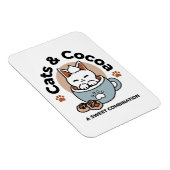 Magnet Flexible Chat adorable en Mug Conception de vacances - Chat (Côté Droit)