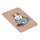 Magnet Flexible Chat adorable en Mug Conception de vacances - Chat (Côté Droit)