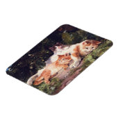 Magnet Flexible Chat avec Kittens Art (Côté Gauche)