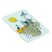 Magnet Flexible Chat avec maison (Côté Droit)