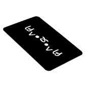 Magnet Flexible Chat avec Paws Emoticon ฅ^ ・ ・^ฅ Kaomoji Japonais (Côté Droit)