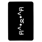 Magnet Flexible Chat avec Paws Emoticon ฅ^ ・ ・^ฅ Kaomoji Japonais (Vertical)