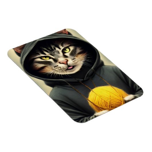 Magnet Flexible Chat Avec Une Boule De Fer (Côté Droit)