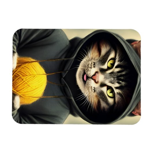 Magnet Flexible Chat Avec Une Boule De Fer (Horizontal)