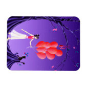 Magnet Flexible Chat & Ballerina à l'arbre de minuit (Horizontal)