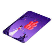 Magnet Flexible Chat & Ballerina à l'arbre de minuit (Côté Gauche)