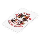 Magnet Flexible Chat calicot adorable pour la Saint-Valentin (Côté Gauche)