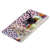 Magnet Flexible Chat d'anniversaire de Buffington et Patton / Kitt (Côté Gauche)