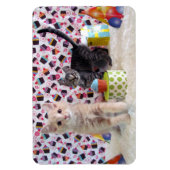 Magnet Flexible Chat d'anniversaire de Buffington et Patton / Kitt (Vertical)