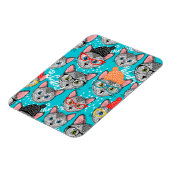 Magnet Flexible Chat dans le casquette (Côté Gauche)