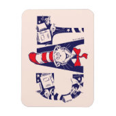 Magnet Flexible Chat dans le Casquette | Texte de la face du chat (Vertical)