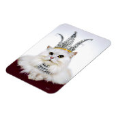 Magnet Flexible Chat dans une couronne (Côté Gauche)