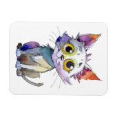 Magnet Flexible Chat d'aquarelle (Horizontal)