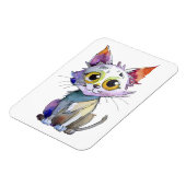 Magnet Flexible Chat d'aquarelle (Côté Gauche)