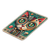 Magnet Flexible Chat de circuit rétro-futuriste du milieu du siècl (Côté Gauche)