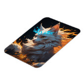 Magnet Flexible Chat de flamme mystique familier (Côté Gauche)