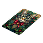 Magnet Flexible Chat de Noël 2024 (Côté Gauche)