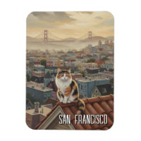 Chat de San Francisco sur un toit