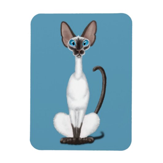 Magnet Flexible Chat de Siamese (Vertical)
