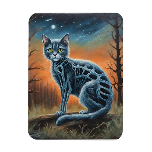 Magnet Flexible Chat de squelette (Vertical)