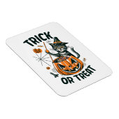 Magnet Flexible Chat d'Halloween abstrait (Côté Droit)
