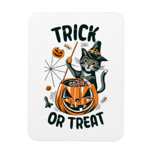 Magnet Flexible Chat d'Halloween abstrait