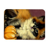 Magnet Flexible Chat d'Halloween Ragdoll vintage (Horizontal)