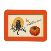 Magnet Flexible Chat d'Halloween vintage (Horizontal)