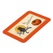 Magnet Flexible Chat d'Halloween vintage (Côté Gauche)