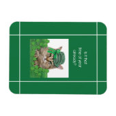 Magnet Flexible Chat drôle à la Saint-Patrick (Horizontal)