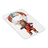 Magnet Flexible Chat drôle de parachutisme (Côté Droit)