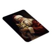 Magnet Flexible Chat du Bengale avec Noël du Père Noël (Côté Droit)