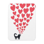 Magnet Flexible Chat en amour (Vertical)