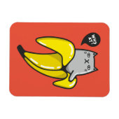 Magnet Flexible Chat en banane (Horizontal)