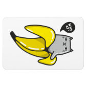 Magnet Flexible Chat en banane (Horizontal)